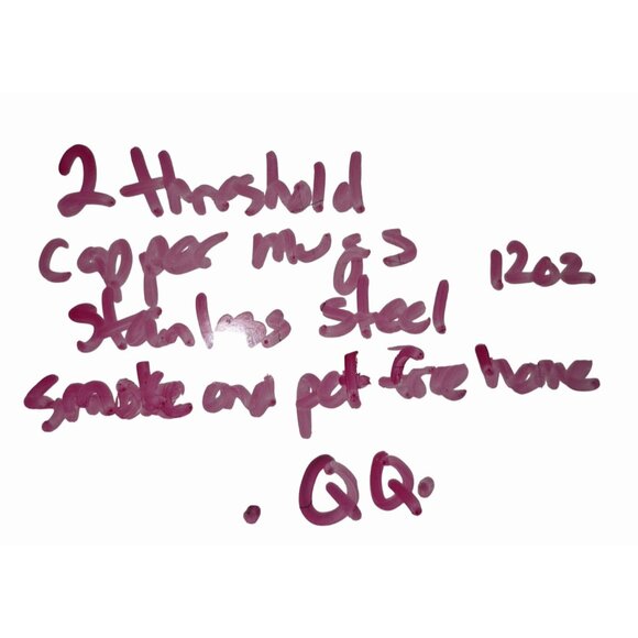 Threshold Stainless Steel Copper-Color Moscow Mule Mugs Set Of 2 12 Oz Each Hand - Picture 6 of 6